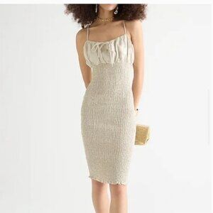 J Crew Smocked Tie Dress Sz 2T NWT